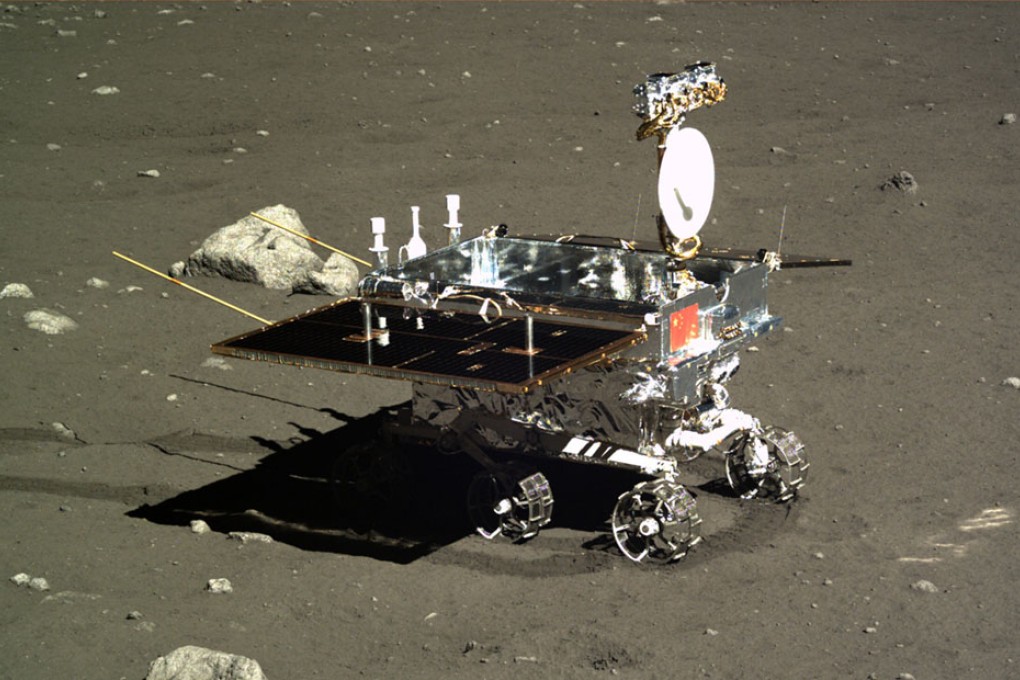 China’s Jade Rabbit rover touched down on the moon in December 2013. (Picture: SCMP)