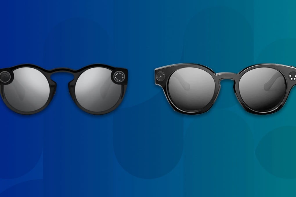 Snap’s Spectacles (left) and the Kwai glasses (right). (Picture: Snap, Kuaishou)