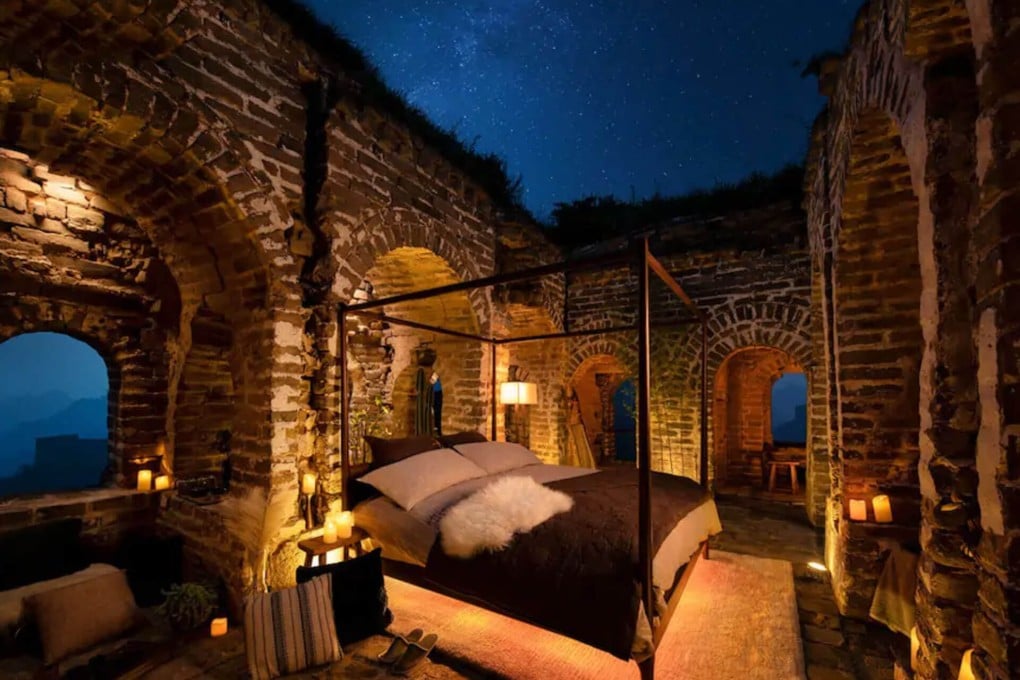 Four winners of the Airbnb contest can each bring a guest with them for a one-night stay on the Great Wall of China. (Picture: Airbnb)