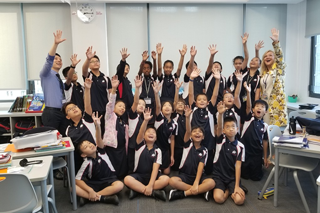 Shari Postemski and her Grade 5 class at Stamford reaching for the stars