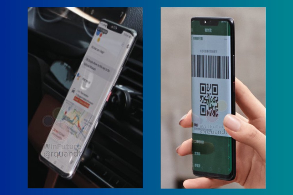 Roland Quandt, who posted the pictures, says the one on the left is a Mate 20 Pro -- but he’s not sure whether the one on the right is the standard model or the Pro. (Pictures: @rquandt on Twitter)