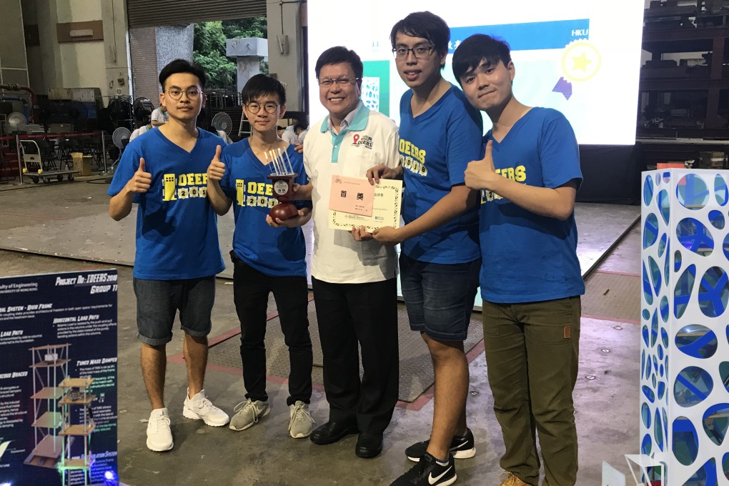 HKU students are encouraged to explore and learn through various activities. The HKU civil engineering postgraduate team, consisted of 4 MSc students, won the Championship of the Postgraduate Division and 5 other awards in an international earthquake engineering competition – the Introducing and Demonstrating Earthquake Engineering Research in Schools (IDEERS 2018) with their innovative seismic building design.