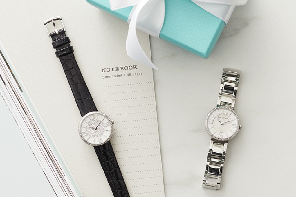 Either the Atlas® 24 mm women’s watch in stainless steel with pave diamonds and black alligator band (left) or the Atlas® 24 mm women’s watch in stainless steel with diamonds and stainless steel bracelet (right) would make a perfect Valentine’s Day gift.