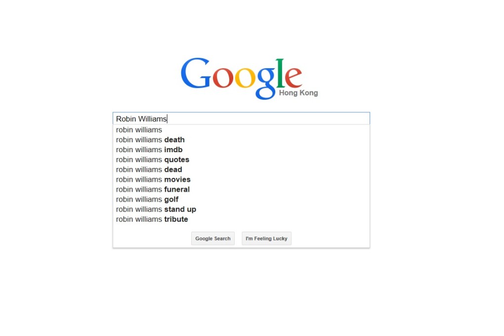 Robin Williams' death the top Google search this year