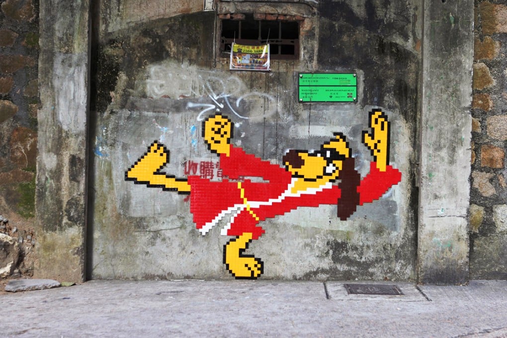 The original mosaic appeared in Happy Valley - one of 75 street artworks that Invader created in the city. Photo: SCMP