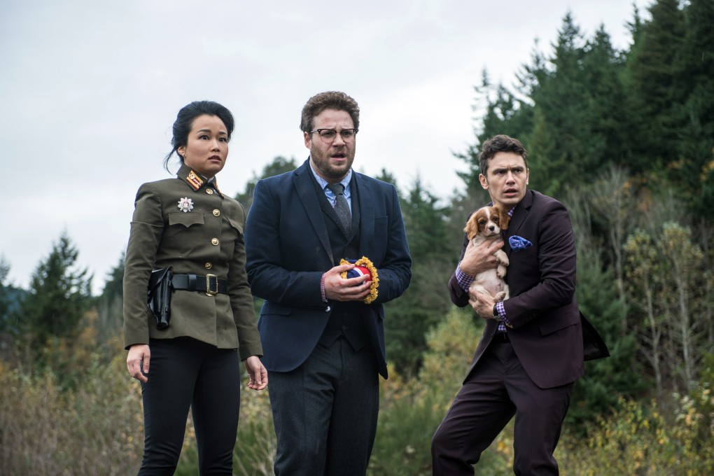 Diana Bang, Seth Rogen and James Franco in 'The Interview'. Photo: AP