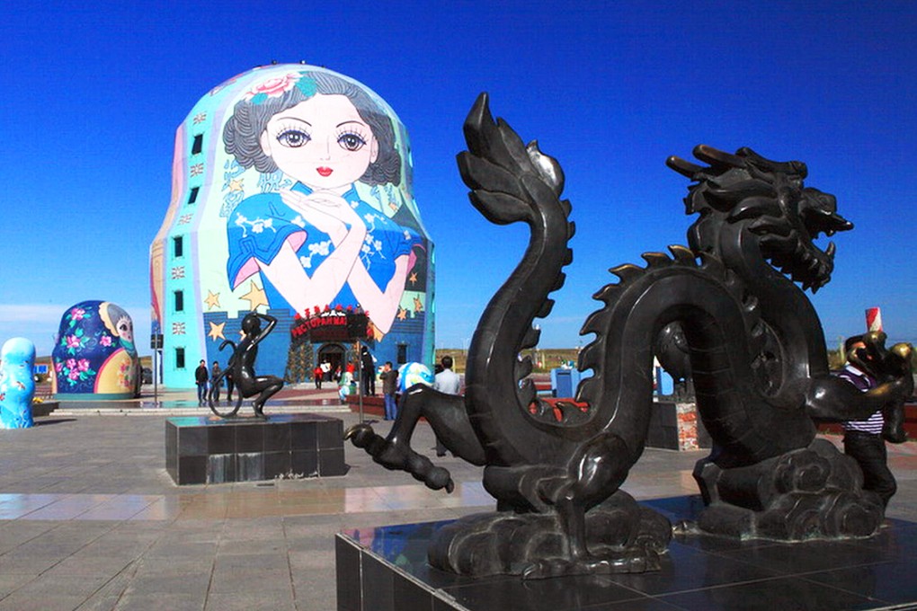 A "Russian-doll" building in Inner Mongolia. China will not give up its partnership with Russia, an analyst says. Photo: SCMP