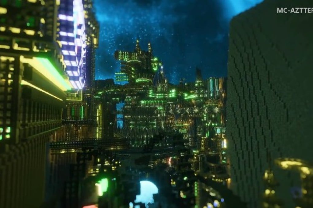 One gamer spent a year building this cyberpunk city in Minecraft
