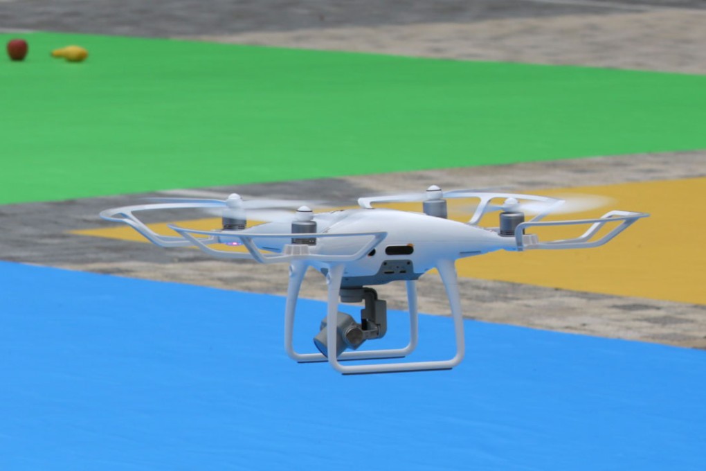 (hushed voice) Here we see the DJI Phantom 4 Pro leaving its lair to gather fruit in the wild. (Picture: Abacus)