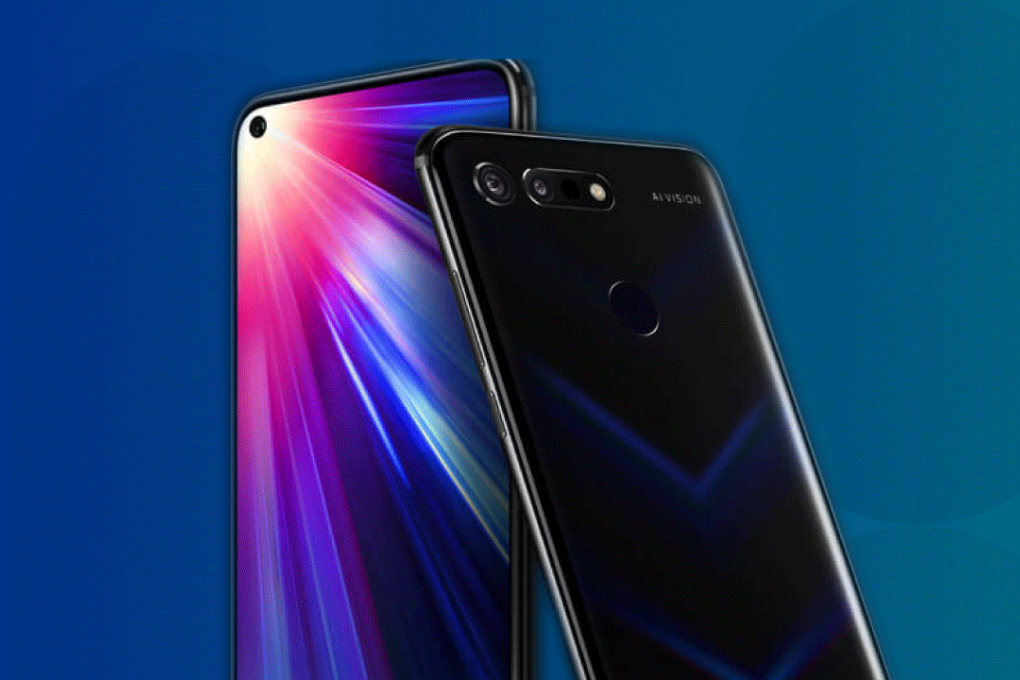 The Honor View 20 has a fingerprint sensor on the back, and a 4,000 mAh battery that Honor says will let you make 3G calls for 25 hours straight. (Picture: Honor)