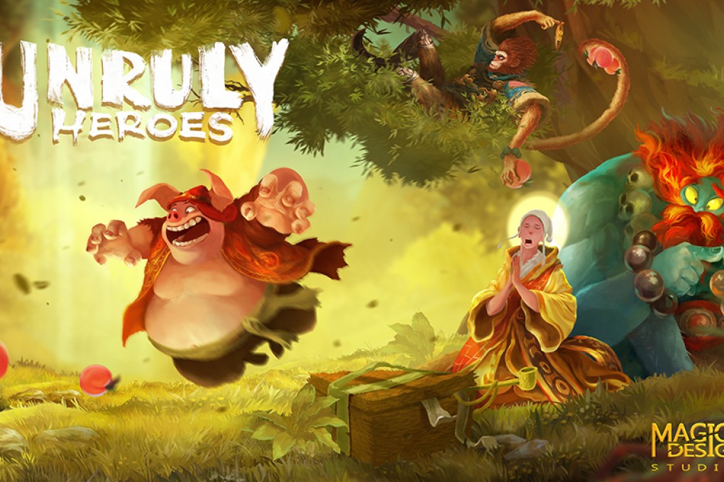 The character design of Unruly Heroes is impressive. I also love how they made the Sand Monk the caveman version of André the Giant. (Picture: Magic Design Studios)