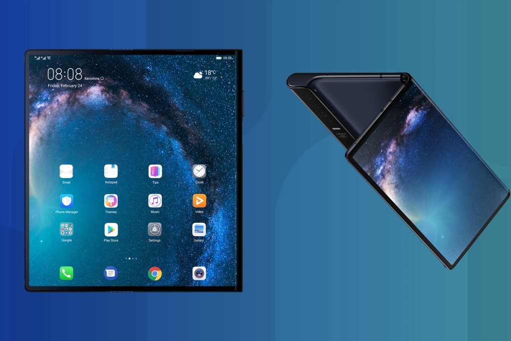 The Mate X measures 6.6 inches (front panel) when folded and 8 inches when unfolded. (Picture: Huawei)