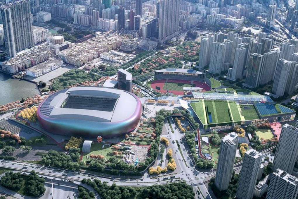 The winning design by New World Development for the HK$30 billion Kai Tak Sports Park. Photo: SCMP Pictures