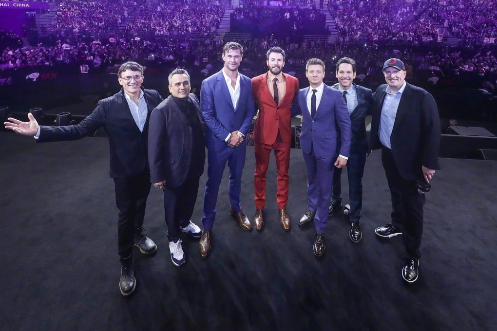 Actors from Avengers: Endgame greeted a stadium packed with Chinese fans as it first premiered in China, two days before it did in the US. (Picture: Marvel Studios)