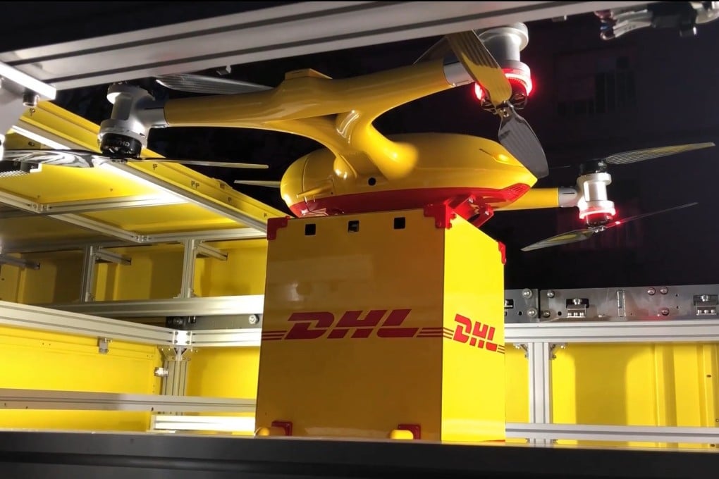 DHL drones make package deliveries in southern China