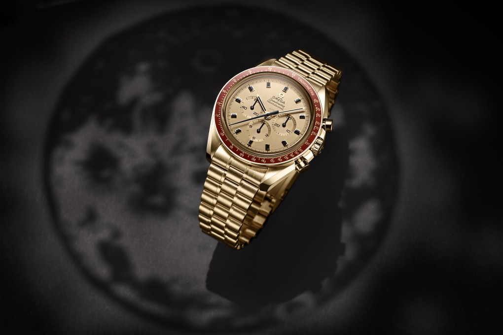 The OMEGA Speedmaster Apollo 11 Moonshine™ Gold 50th Anniversary Limited Edition celebrates 50 years since the Moon Landing.