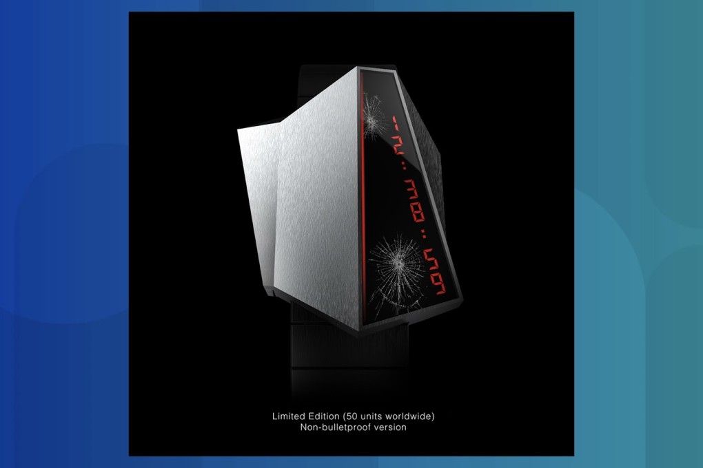 Only 50 units of the Cybertime watch include the cracks to remind you of Tesla’s Cybertruck fail. (Picture: Anicorn Watches)