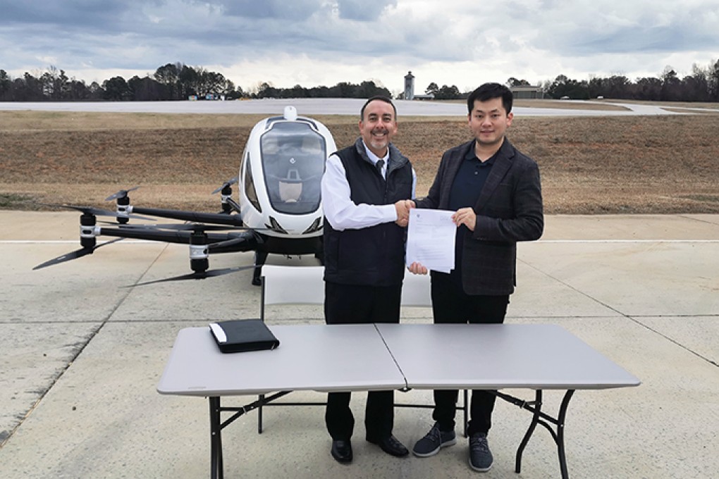 EHang showcased its drone at the North Carolina Transportation Summit hosted by the local transportation department. (Picture: EHang)