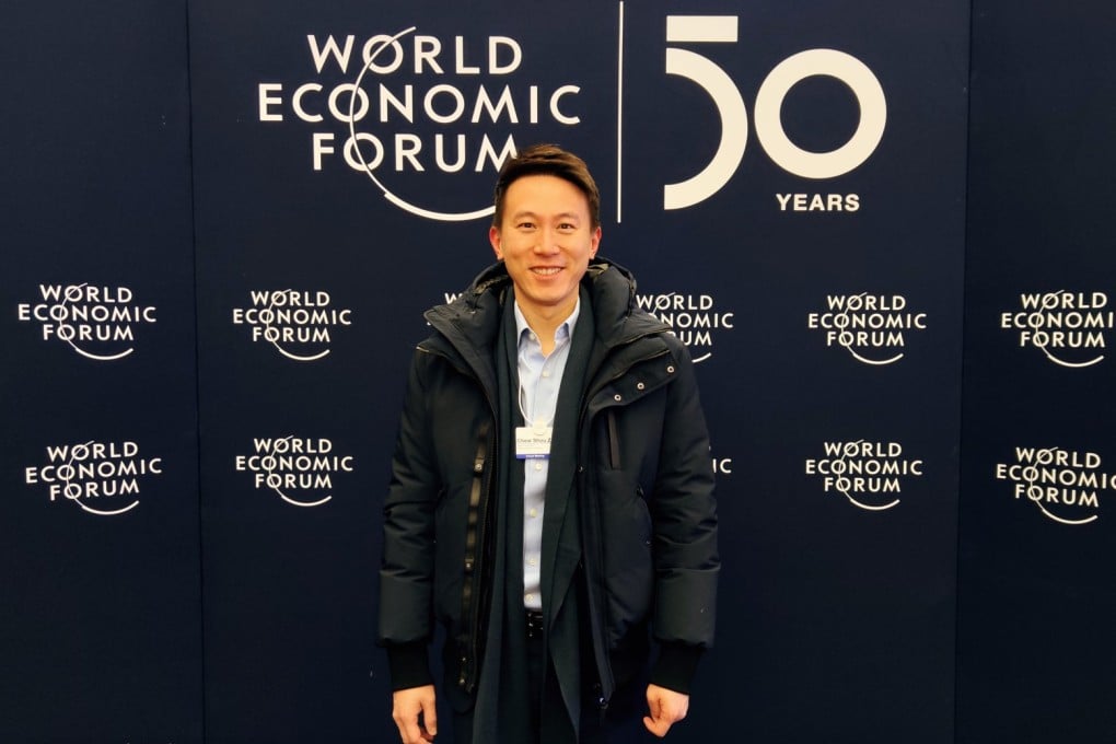 Xiaomi CFO Shou Zi Chew visited the World Economic Forum in Davos where he introduced the company’s global ambitions. (Picture: Shou Zi Chew/Twitter)