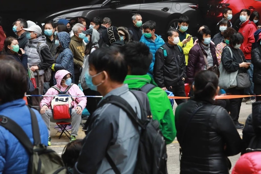 Long queues for surgical masks have become a common sight in Hong Kong as people seek to protect themselves from the new coronavirus. (Picture: May Tse/SCMP)