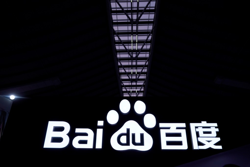 A Baidu sign seen at the World Internet Conference (WIC) in Wuzhen, China, on October 20, 2019. (Picture: Aly Song/Reuters)