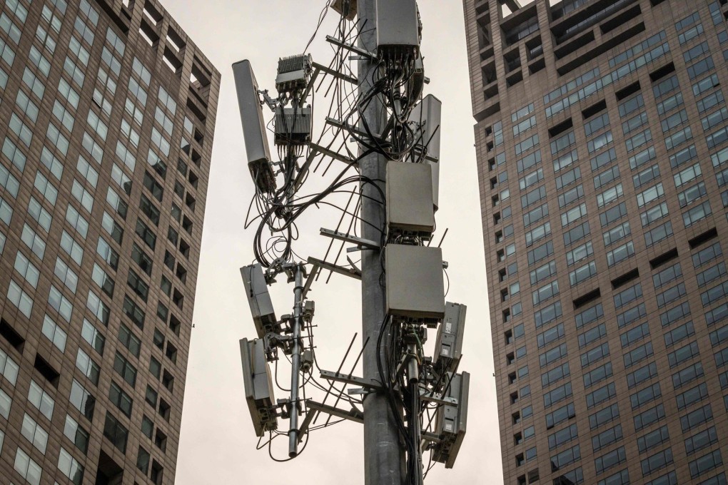 This cellphone tower in Beijing equipped with 5G gear probably doesn’t see many anti-5G protestors. (Picture: Nicolas Asfouri / AFP)