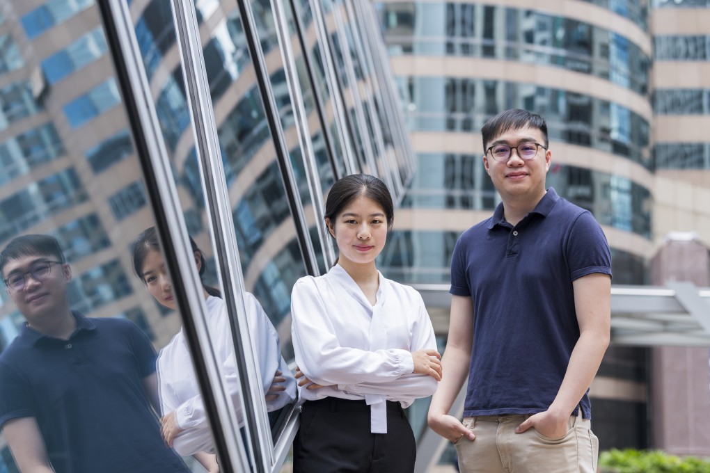 Mr Wong and Ms Yang, outstanding graduates of CityU, kick off their brilliant careers.