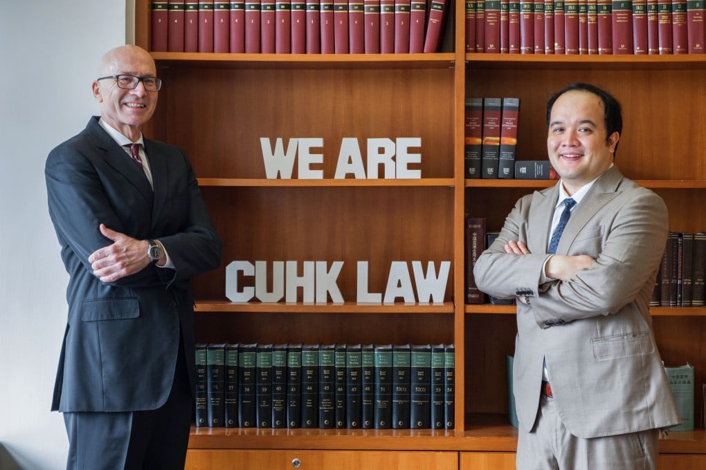 (Left) Professor Lutz-Christian Wolff, Wei Lun Professor of Law & Dean of CUHK LAW. (Right) Elliot Fung,JD Programme Director and Professional Consultant, CUHK LAW