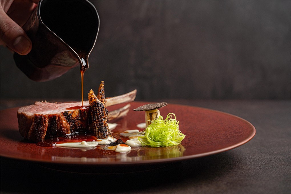 Aveyron Lamb. Leek. Alpine Garlic