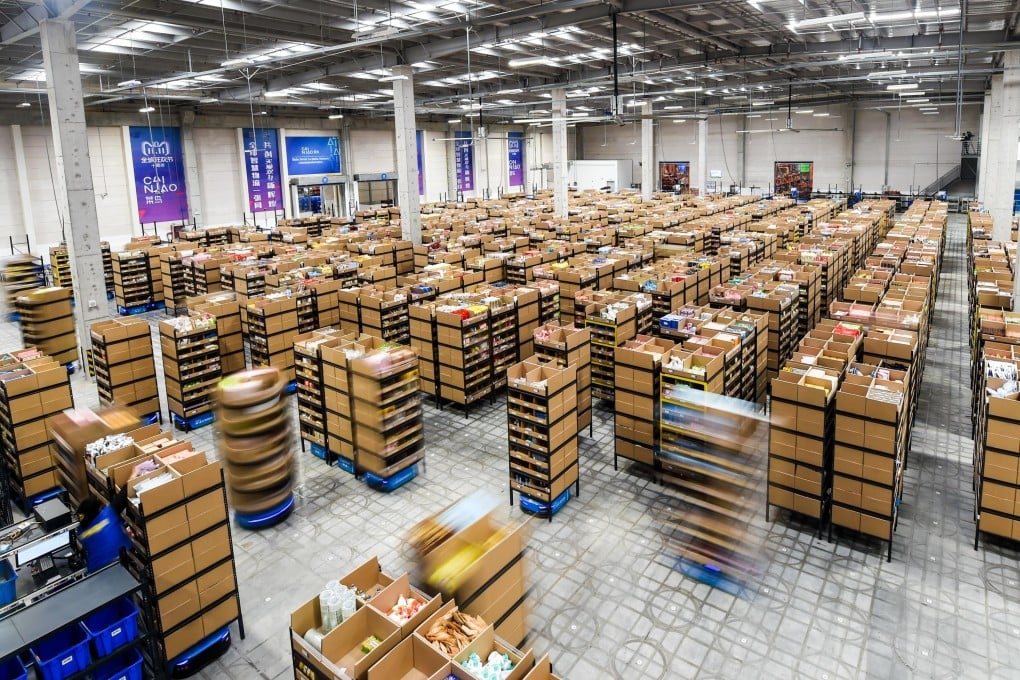 Cainiao’s smart warehouse in Wuxi, China