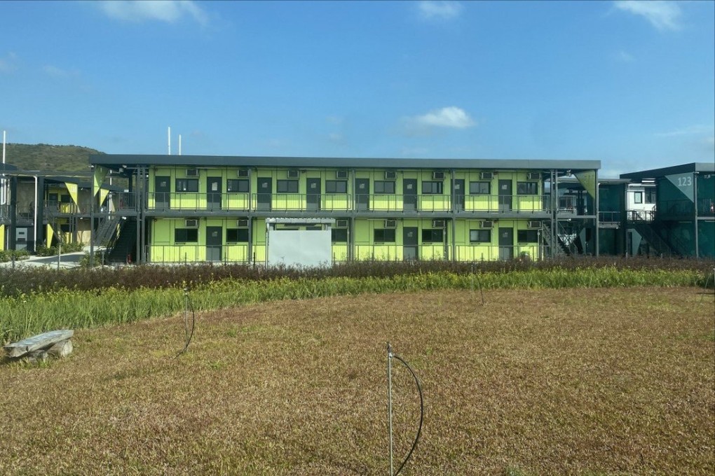 The government’s Penny’s Bay quarantine facility comes into view. Photo: Brian Rhoads