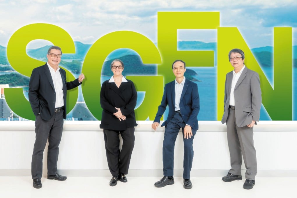 (From left) Professor TAM Kar Yan, Dean of HKUST Business School, SGFN Program Co-Directors Professor Veronique J A LAFON-VINAIS and Professor Jimmy FUNG, and Professor Alexis LAU, Head of the Division of Environment and Sustainability
