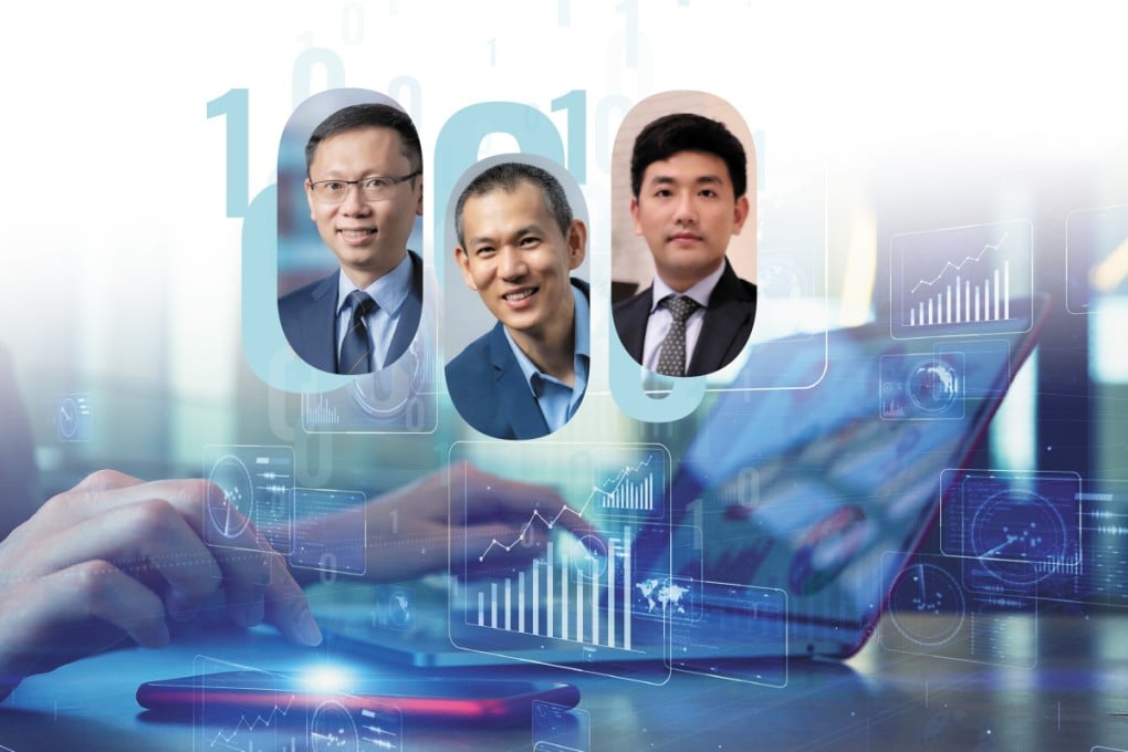 Chair Professor HUI Kai-Lung, CBSA Director; Associate Professor Allen HUANG, CBSA Associate Director; and Dr LIM Hyungsoo, Postdoctoral Fellow at CBSA.