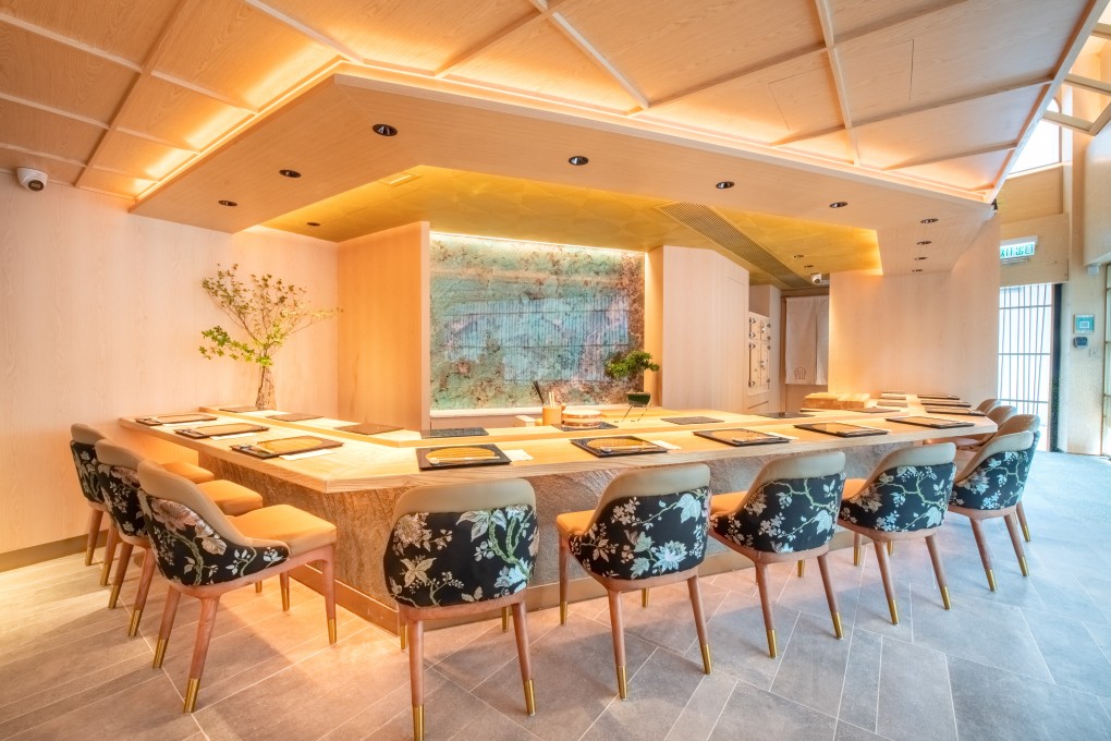 In Yashima’s zen garden-like setting, clients and chefs interact over the Omakase counter.
