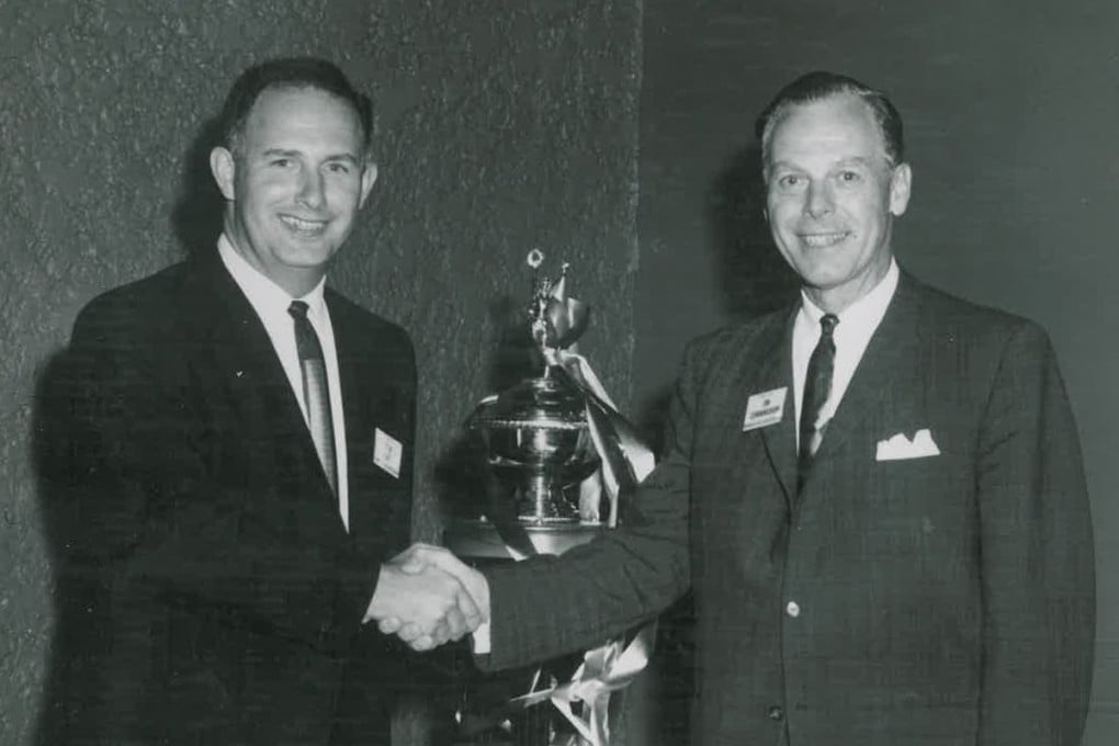 Mr. R.E. Lee, founder of the R.E. Lee International, on the left in the photo.
