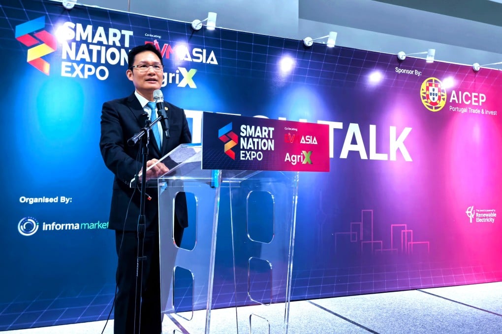 Ge Jun, Co-Chair of TOJOY Holding and CEO of TOJOY Enterprise Services, speaks at the Smart Nation Expo 2024 in Kuala Lumpur, discussing how China’s unicorns are driving productivity and innovation across Asia.