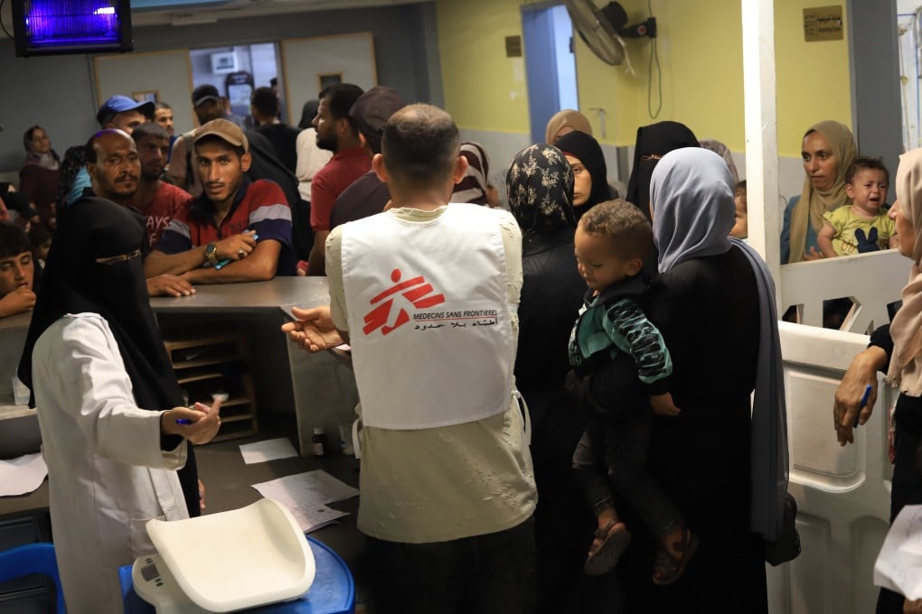 The maternity department at Nasser Hospital in Gaza has been overwhelmed with locals seeking consultations.