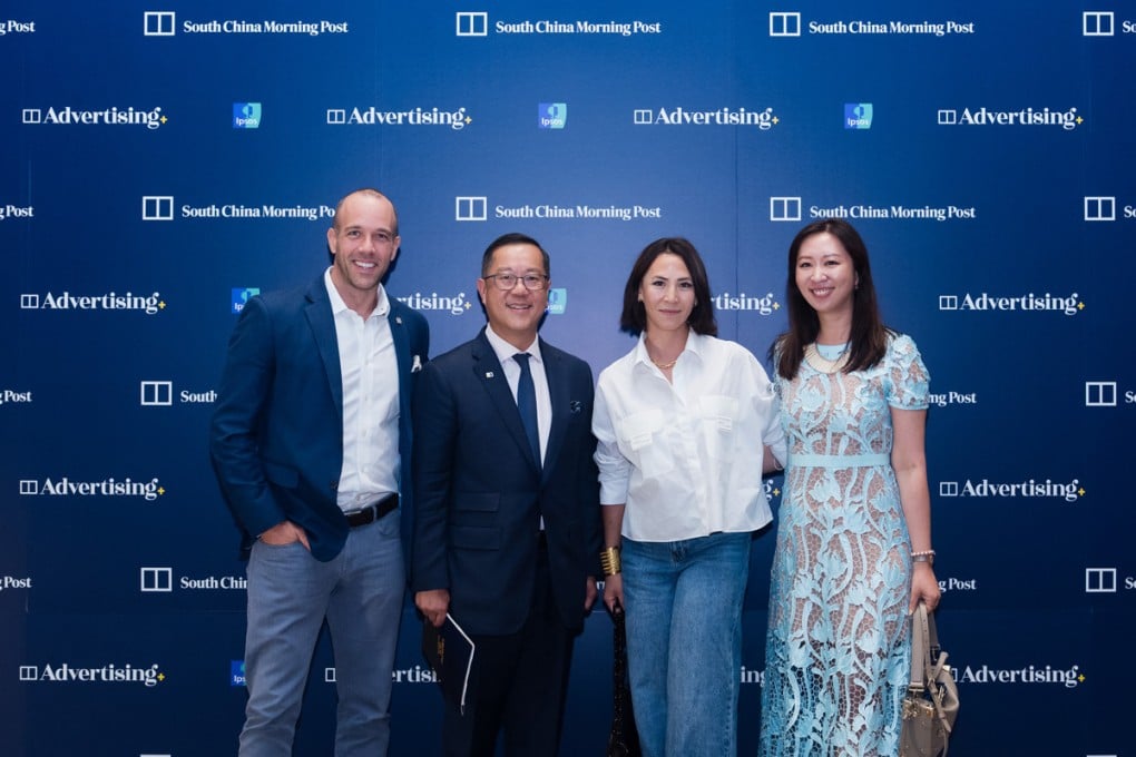 Left (from left to right): Florian Jungbauer, head of brand and digital marketing channels, The Hong Kong Jockey Club; Kevin Huang, chief operating officer, SCMP; Victoria Tang-Owen, founder & creative director; Rola Lin, marketing director, Moët Hennessy Diageo, Hong Kong & Macau.
