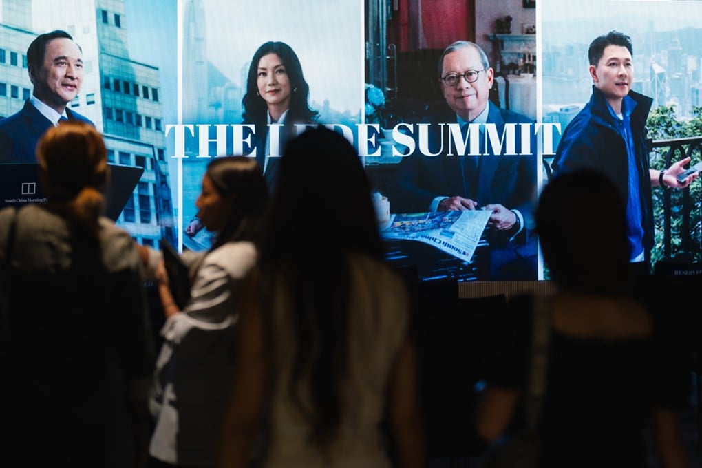 Networking at South China Morning Post’s The Lede Summit.