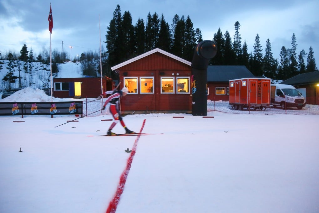 Chinese athlete Li Jufan competes in a biathlon race in Trondheim, Norway, on January 19, 2020.
Photo: Trygve Ulriksen Skogseth