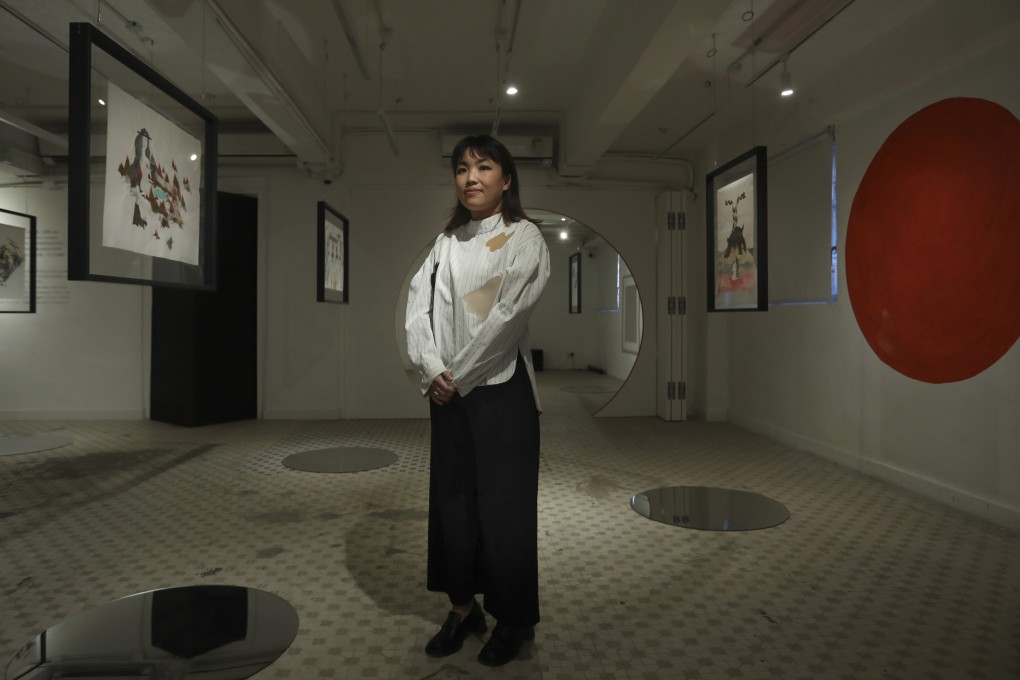 Eunice Tsang, curator and manager of Present Projects, at the gallery, which opened in Hong Kong’s Sham Shui Po neighbourhood in January. Photo: Jonathan Wong