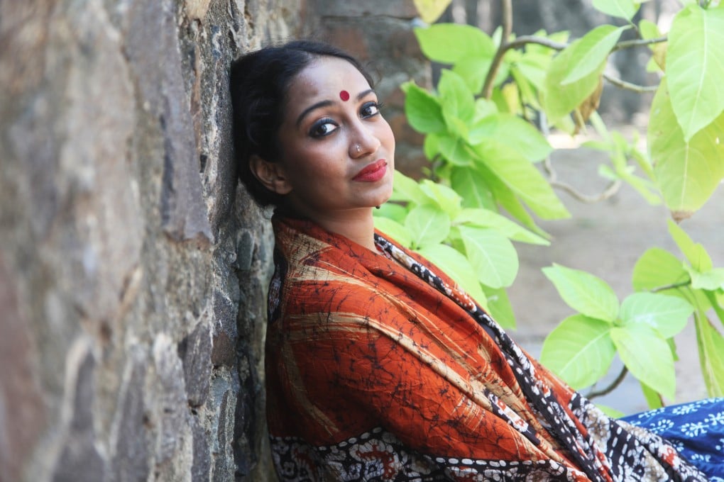 Sharanya Manivannan, a writer and poet based in Chennai, often sports a bindi. No longer ubiquitous in India, the red dot on a woman’s forehead has been appropriated by celebrities overseas. Photo: Catriona Mitchell