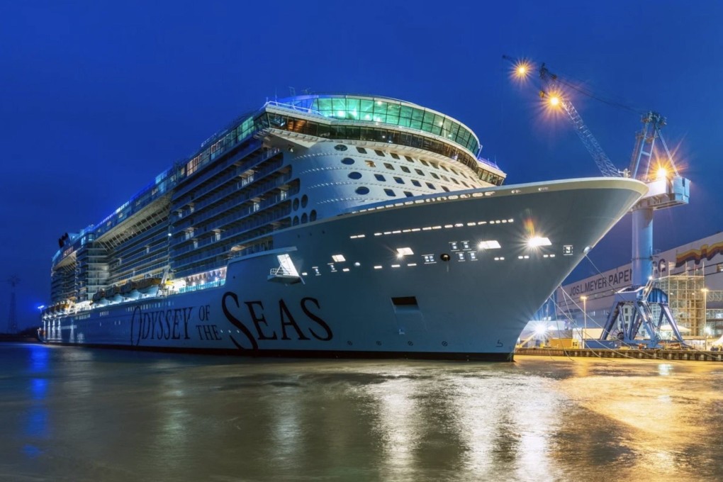 Royal Caribbean’s Odyssey of the Seas cruise ship at the Meyer shipyard in Papenburg, Germany. Photo: Royal Caribbean