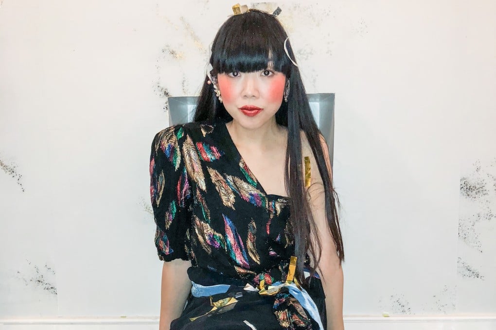 Susanna Lau, aka Susie Bubble, dressed up at home. Photo: courtesy of Susanna Lau
