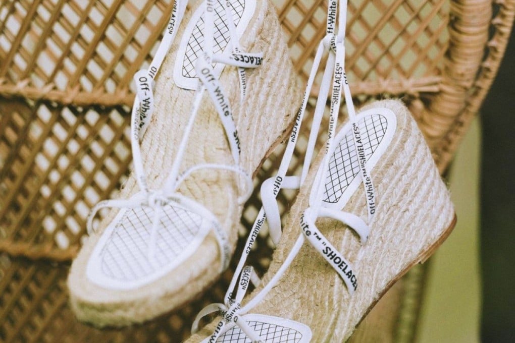 Wedged espadrilles from the Off-White x Eden Rock-St Barths collection. Photo: Handout