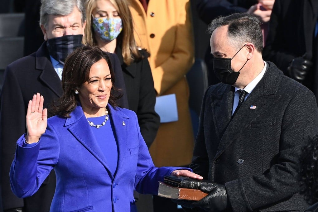 Kamala Harris is sworn in as the 49th Vice President of the United States, in Washington, on January 20. Photo: AFP