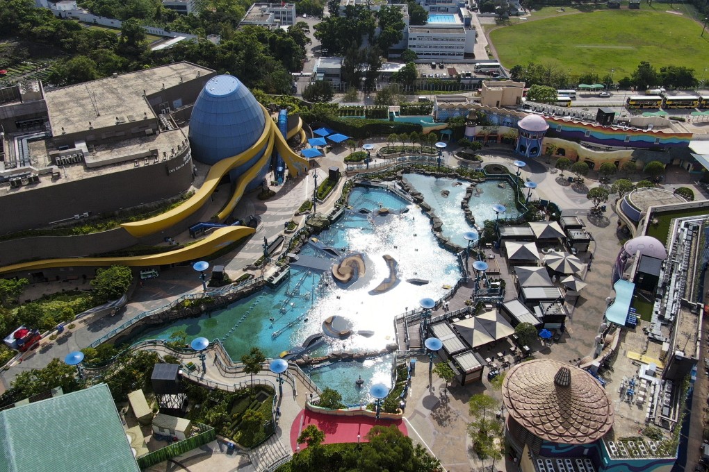 An aerial view of Ocean Park in Aberdeen. Photo: Martin Chan