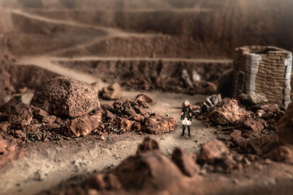 A screenshot from Fantasian, which merges digital characters with miniature dioramas. Photo: Mistwalker