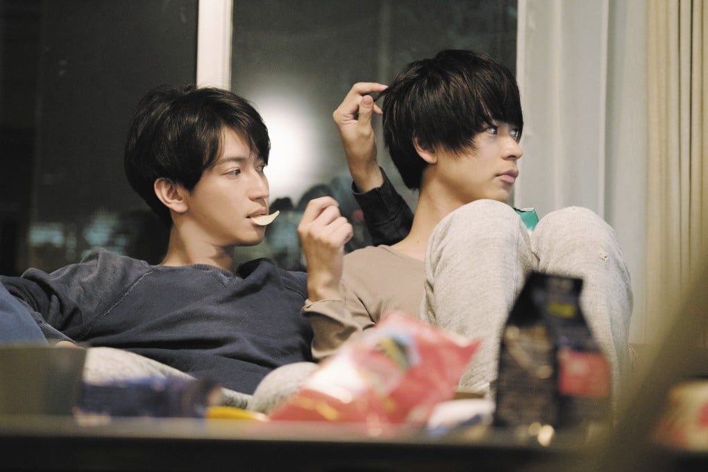 Tadayoshi Okura (left) and Ryo Narita in a still from The Cornered Mouse Dreams of Cheese (Category III; Japanese), directed by Isao Yukisada.