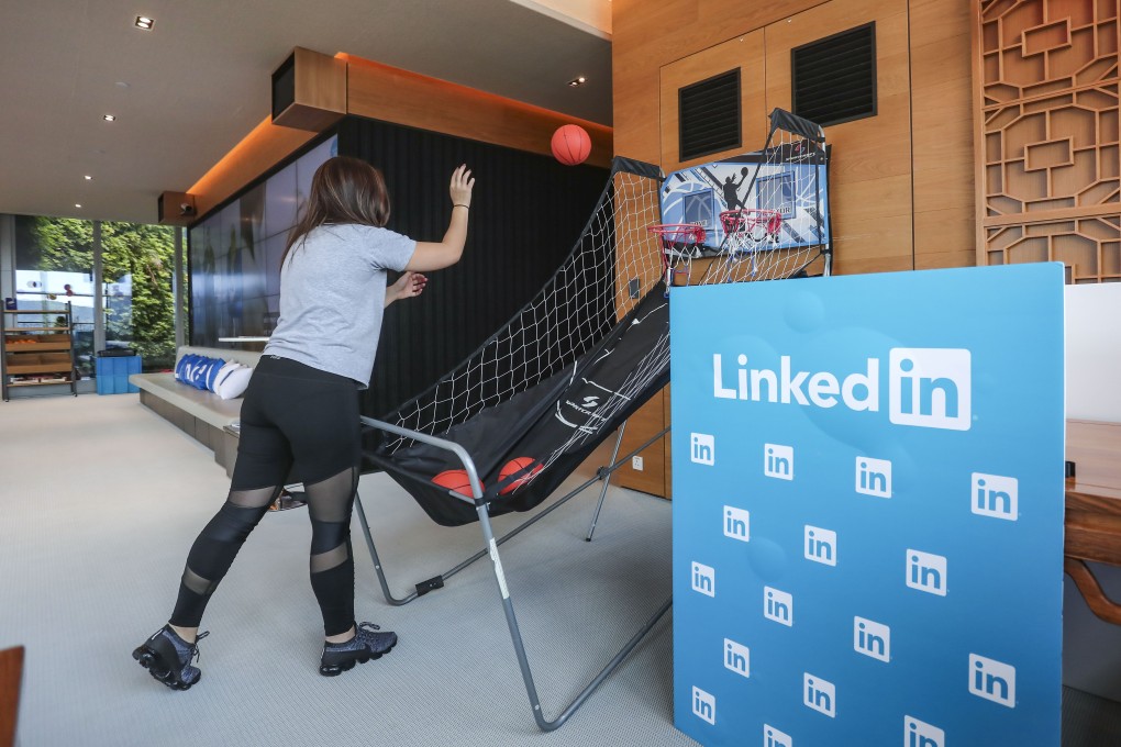 LinkedIn’s office at Hysan Place, Causeway Bay in Hong Kong on May 16, 2018. Photo: Jonathan Wong